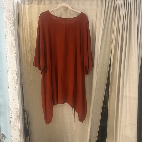 Rust Colored Tunic Top - Oh My Gauze - Picture 2 of 6